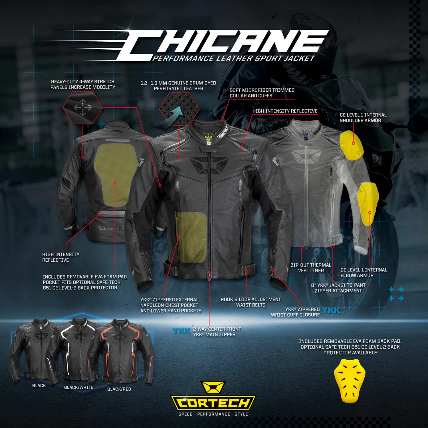 Chicane Leather Jacket - Image 7