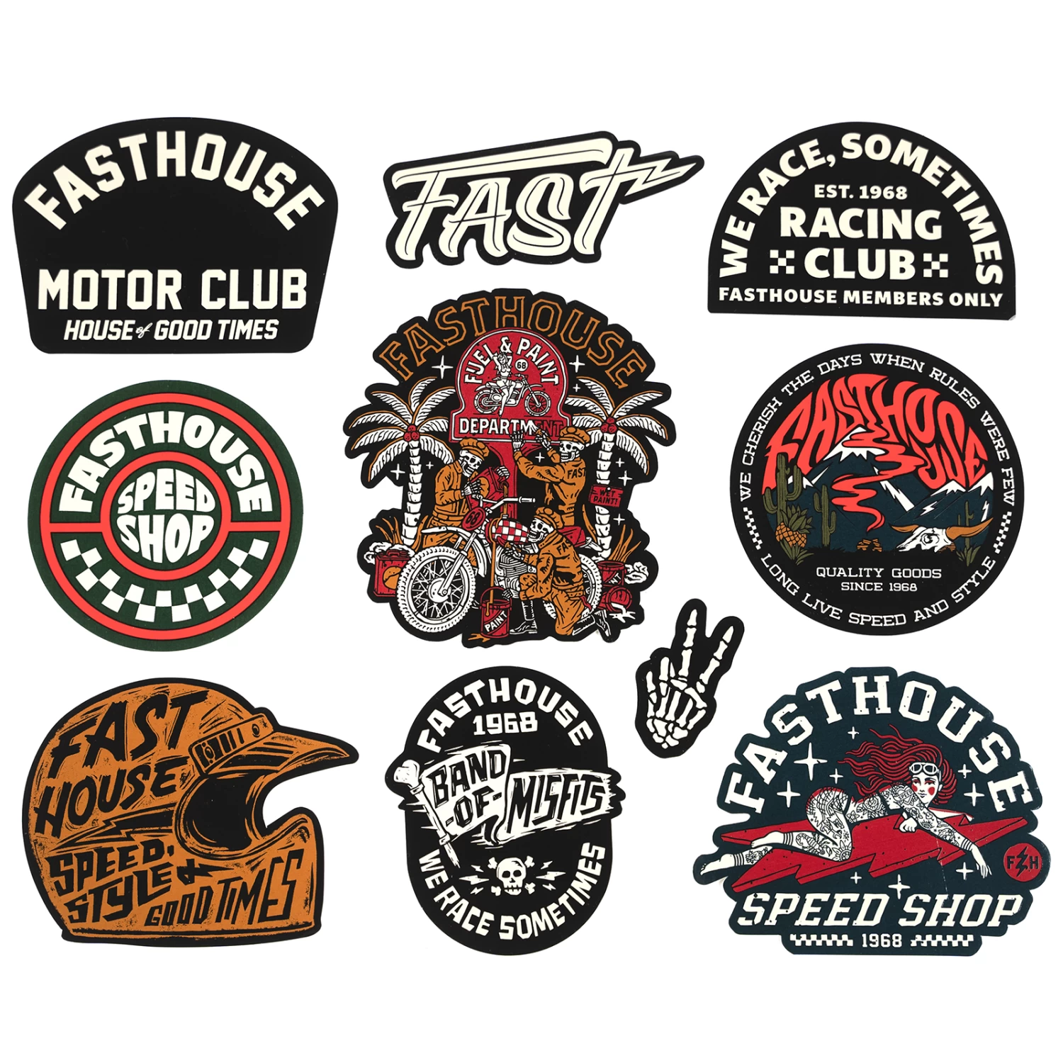 FASTHOUSE Fall 23 Decal Pack